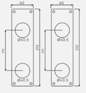 Dekkskilt 3893 syl. Ø40X2 par RST