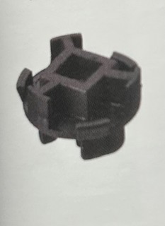 Adapter for toalettskilt, plast