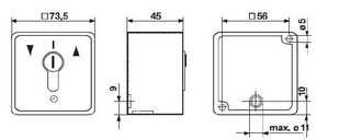 Nøkkelbryter Geba MS-APZ 1-1T/1    Enveis impuls(NO) u/sylinder