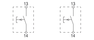 Nøkkelbryter Geba MS-APZ 1-2T/1    Toveis impuls(NO)