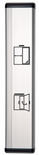 Albuebryter JC 250 50mm aluminium  dørsymbol 2