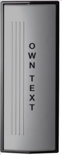 Albuebryter JC 205S plast grå      egen tekst