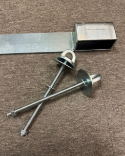 Låsebom 1200mm høyre, krom