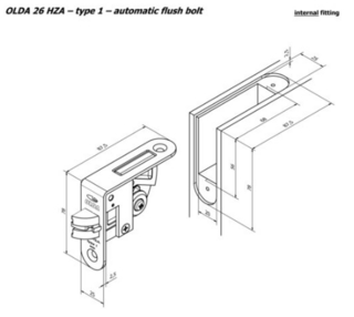 Automatisk kantskåte Olda 26 HZA   Type 1