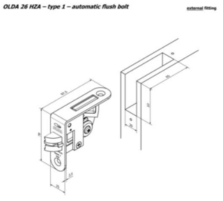 Automatisk kantskåte Olda 26 HZA   Type 1 Syrefast(AISI 316)