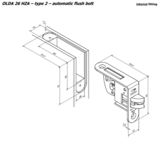 Automatisk kantskåte Olda 26 HZA   Type 2 Syrefast(AISI 316)