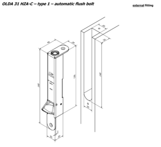 Automatisk kantskåte Olda 31 HZA-C Type 1