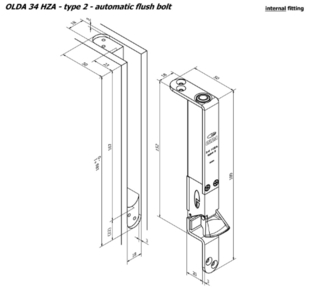 Automatisk kantskåte Olda 34 HZA   Type 2