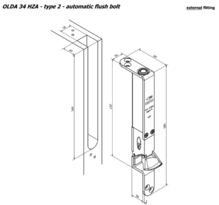 Automatisk kantskåte Olda 34 HZA   Type 2