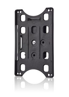 Kortholder i svart plast