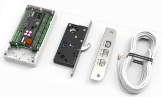 Motorlås 6500 komplett med sl.stk  107-2 u/karmoverføring