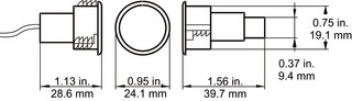 Magnetkontakt Aritech DC 107 m/2m  kabel