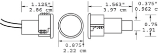 Magnetkontakt Aritech DC 888 m/2m  kabel